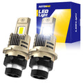 Set of 2 LED Headlight Bulbs for D2S D2R (6500K Super White)
