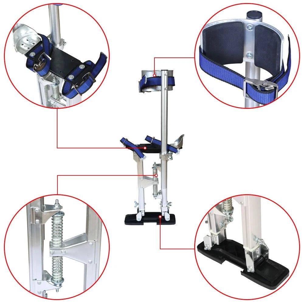 Aluminum Drywall Painting Stilts for Painters (15" - 23")