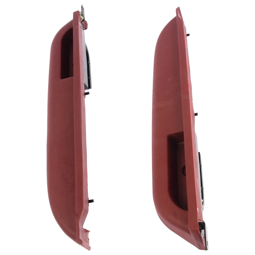 2X Front LH+RH Door Armrest for 1990-1994 Chevrolet GMC C/K 1500 2500 3500 Red