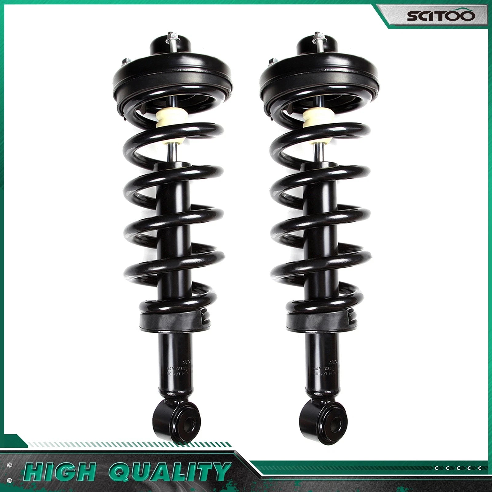 Set of 2 Rear Complete Strut Assembly Coil Spring for Ford Expedition Navigator (2007–2017)
