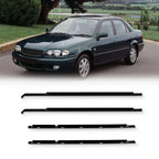Set of 4 Door Outer Window Moulding Weatherstrip Seals for Toyota Corolla