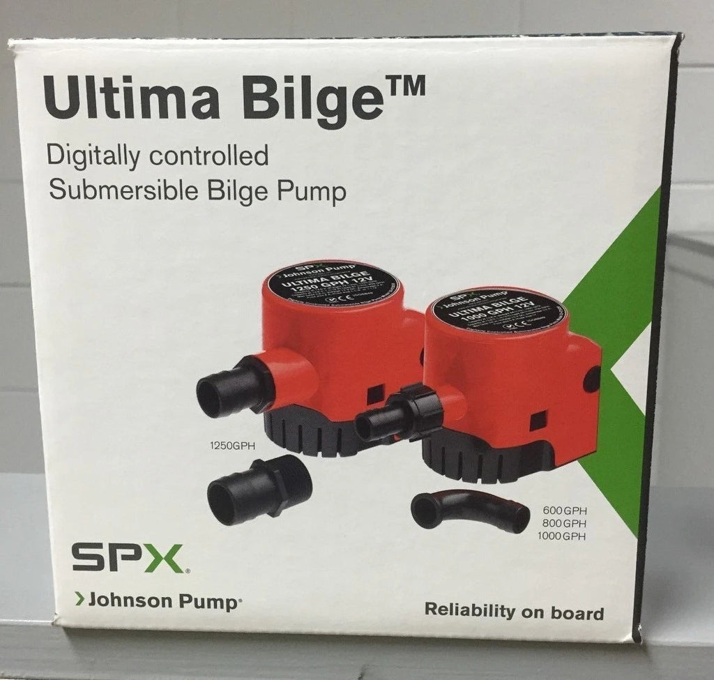 SPX Johnson Ultima Bilge Pump 12V 600 GPH for (32-47258, BLA 131830)