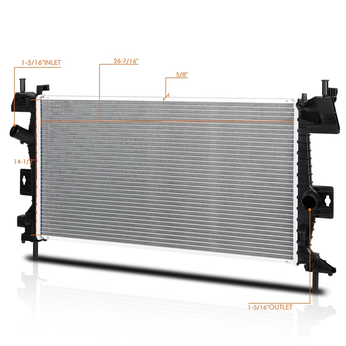 OE Style Aluminum Cooling Radiator for Ford Focus 2012–2018 DPI-13219