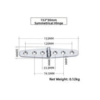 316 SS Marine Hinge for Yacht Boat Doors Hatch Covers (Symmetrical)