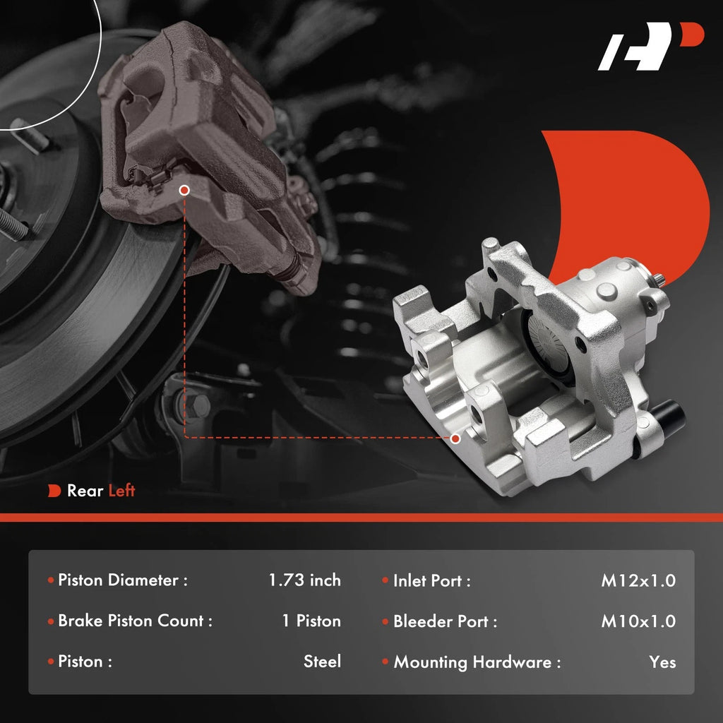 Rear Driver Brake Caliper for Mercedes-Benz C300 C350e (2015–2020)