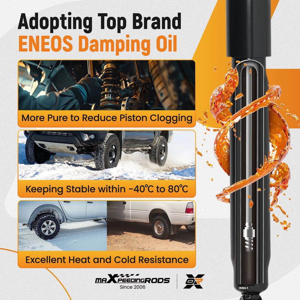 Rear Shock Absorbers for Chevy Silverado GMC Sierra 2500 HD (2001–2010)