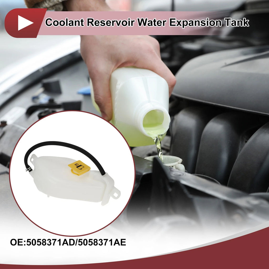 Coolant Expansion Overflow Tank with Cap Pipe No. 5058371AD for Chrysler 200 (2011–2014)