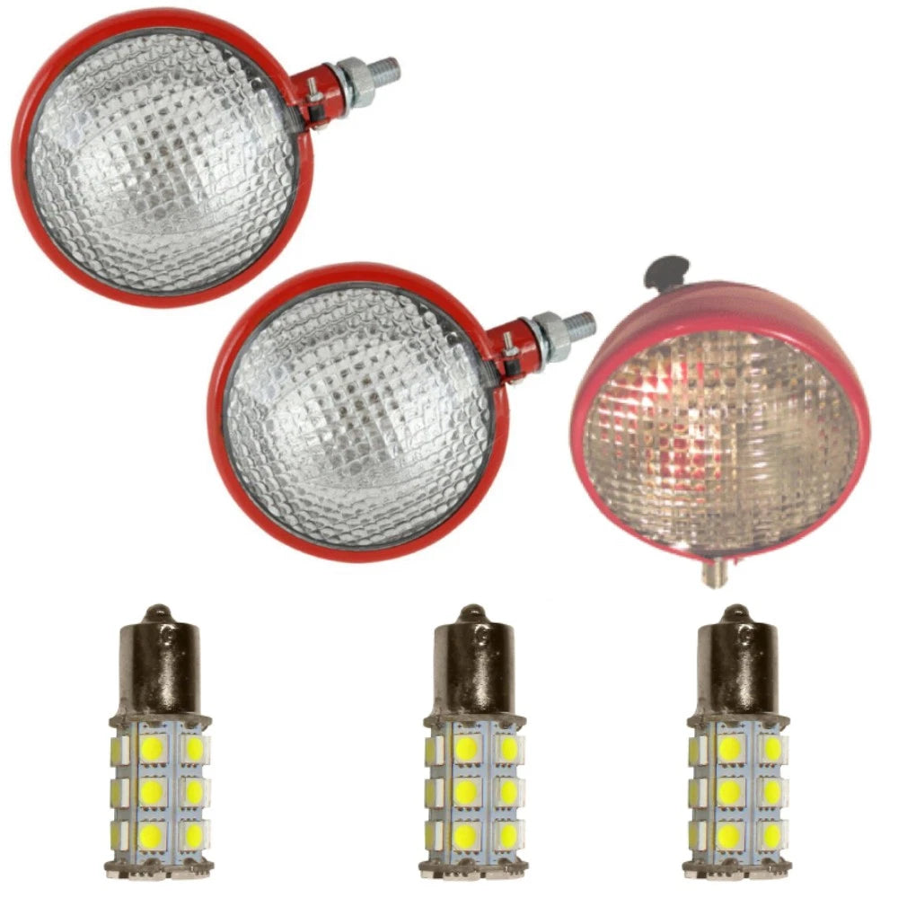 Headlights for Farmall Super A, Super C, Super H, Super M, W4 (12V)