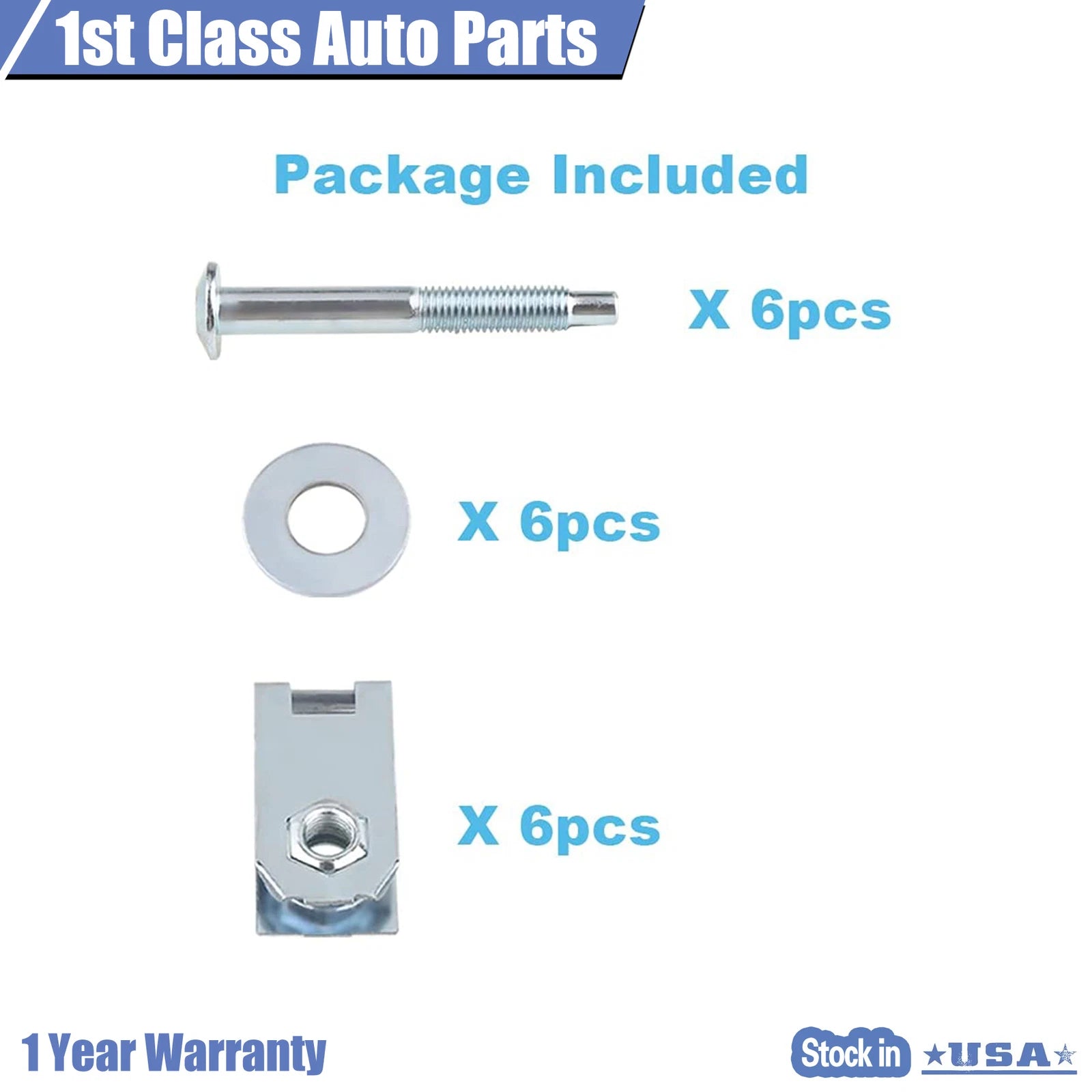 Set of 6 Bed Mounting Bolts for Ford F150, Lincoln Mark LT (2004–2014)