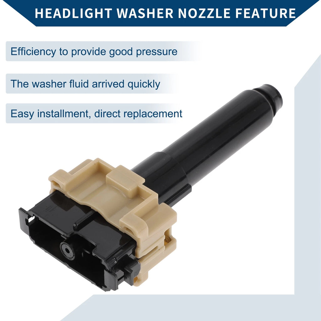Front Driver Side Headlight Washer Nozzle for Toyota Land Cruiser (2008–2021) No.852080G040