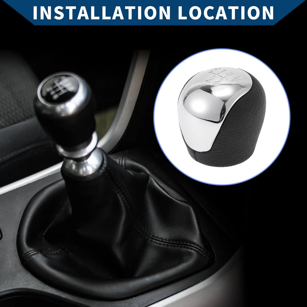 5 Speed Manual Gear Shifter Knob for Hyundai Elantra (2009–2012) Faux Leather