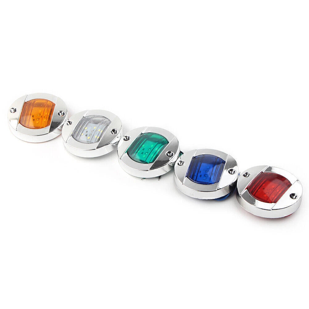 1PC Round 12V LED Side Marker Lights for Truck Trailer RV Boat