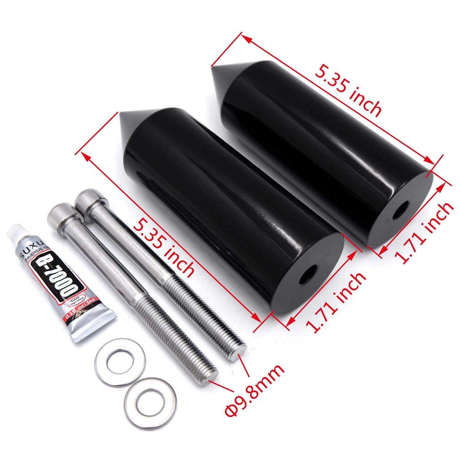 Extended Spike Frame Sliders for Honda CBR600 (1991–1998)