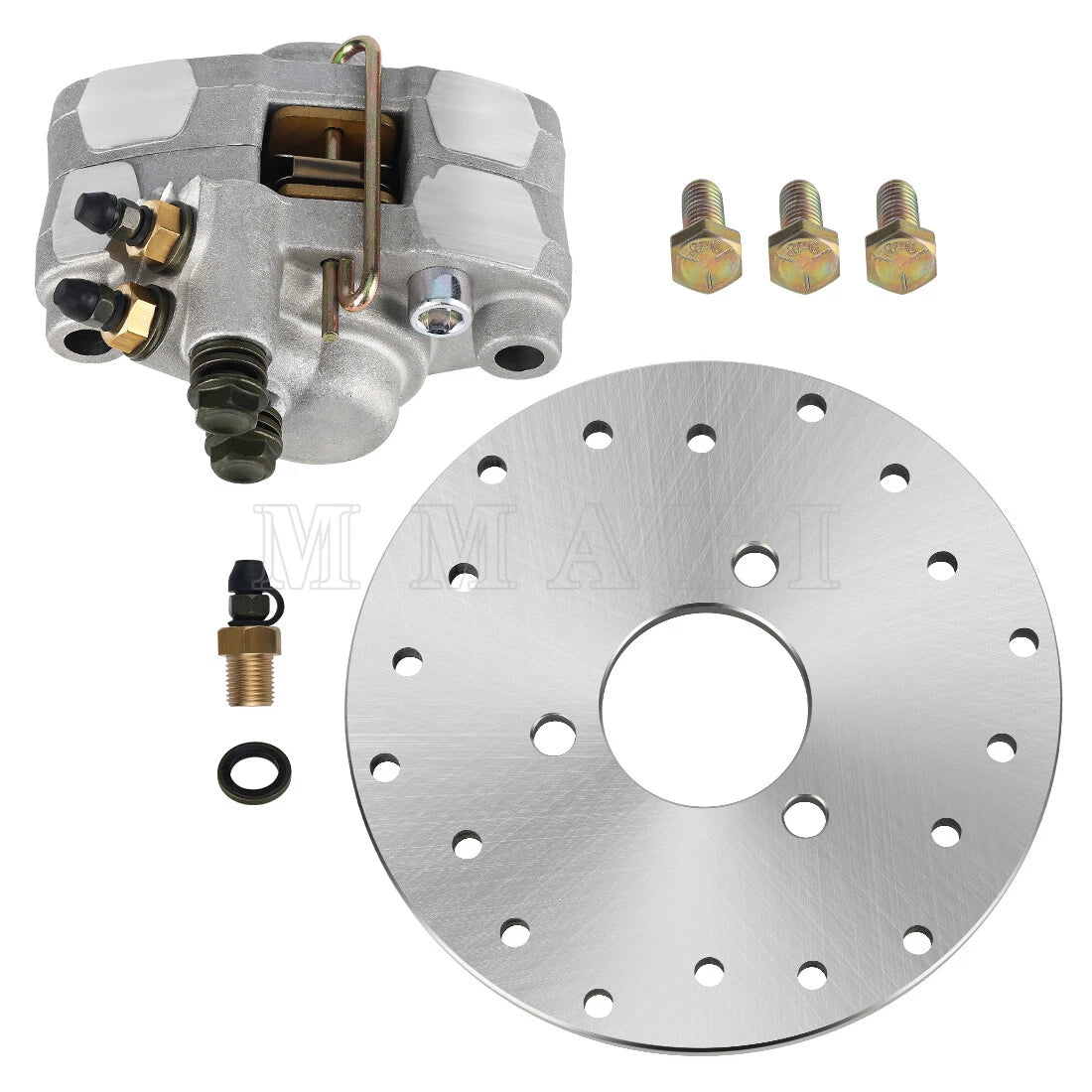 Rear Brake Caliper & Disc Rotor Kit for Polaris Trail Boss 330 (2003–2004)