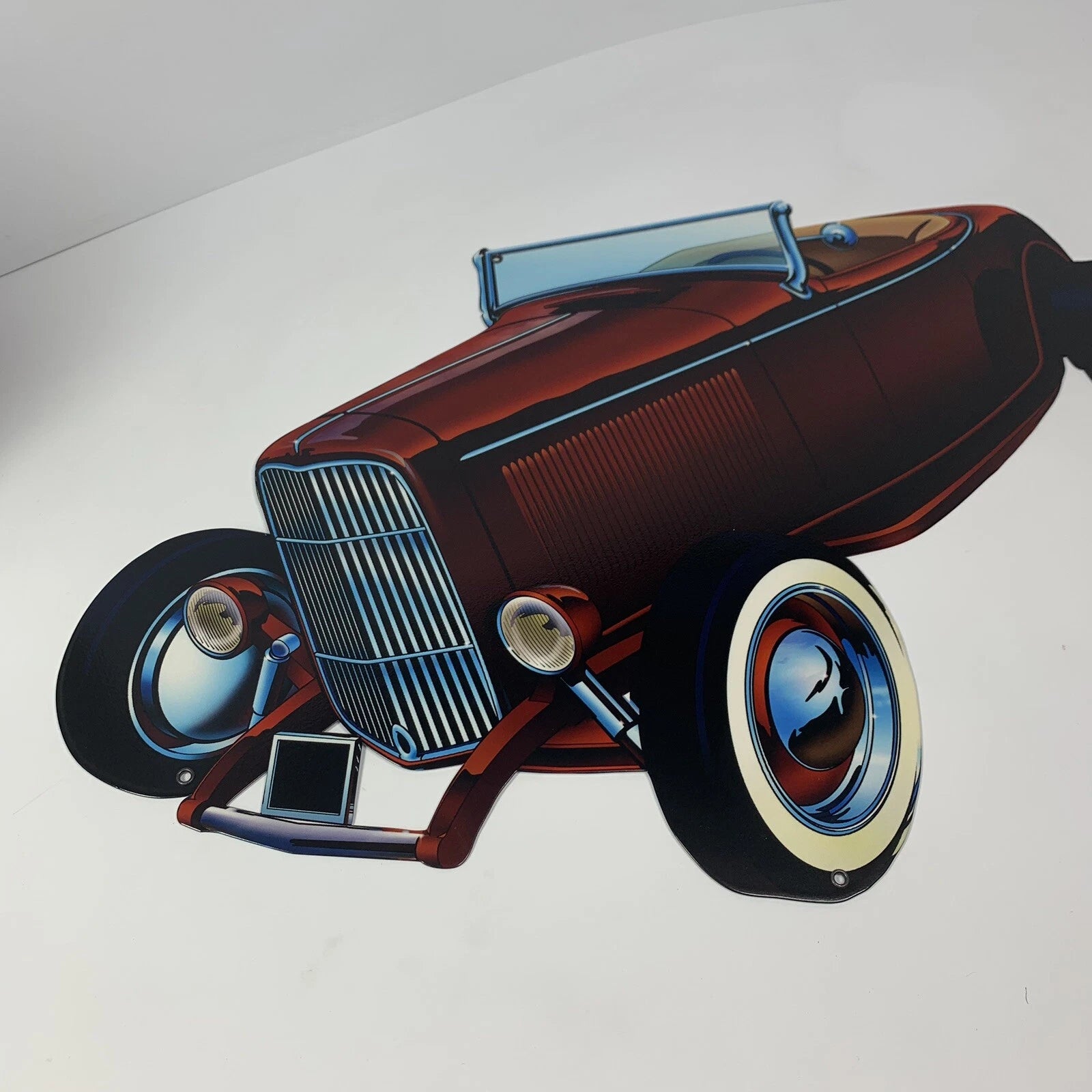 Metal Wall Sign for Ford Roadster Hot Rod (1932–1932) (24 x 15 Inch)
