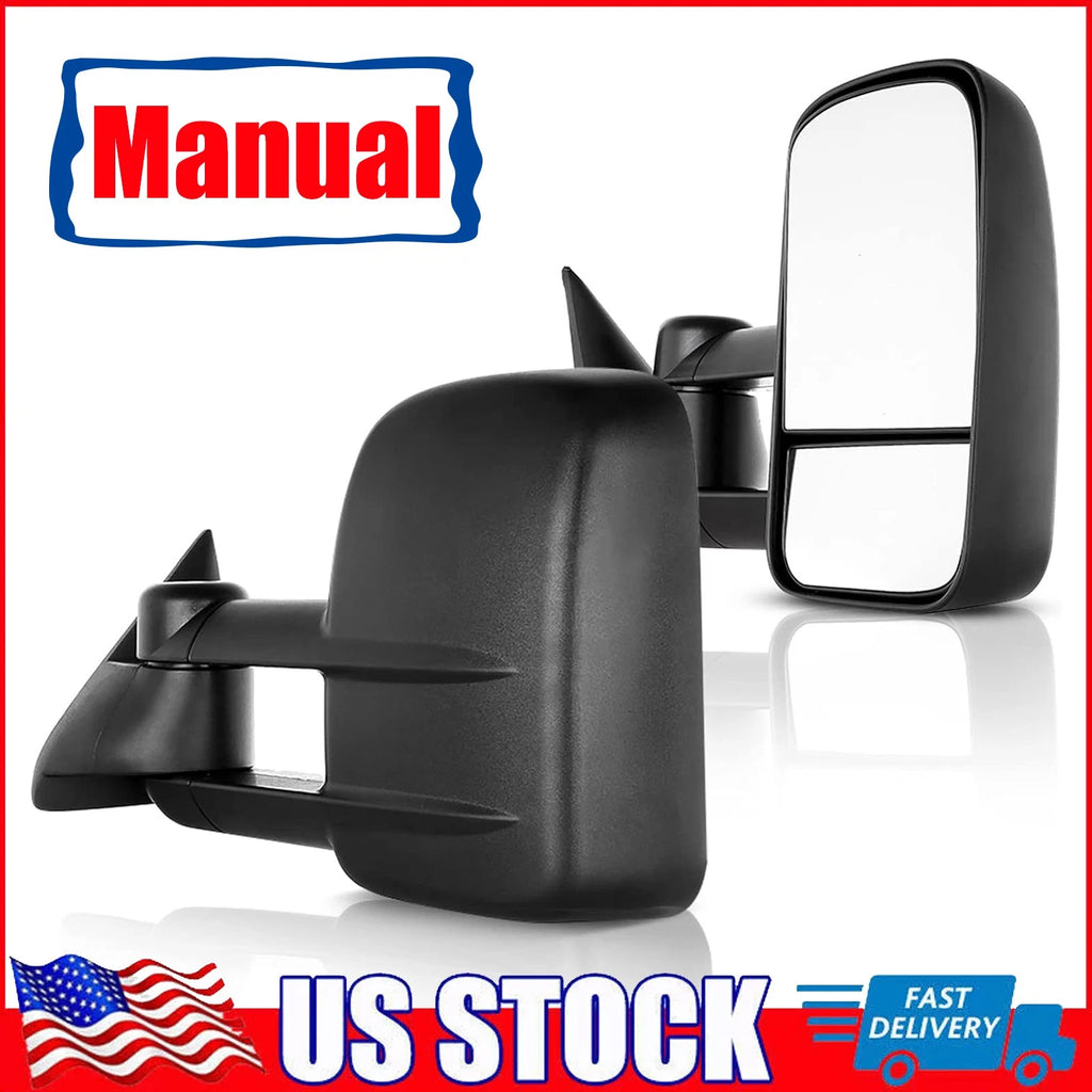 Manual Extending Towing Mirrors for Chevy GMC C/K 1500 2500 3500