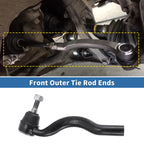 2X Front Outer Tie Rod End Links Kit for Jeep Grand Cherokee, Dodge Durango