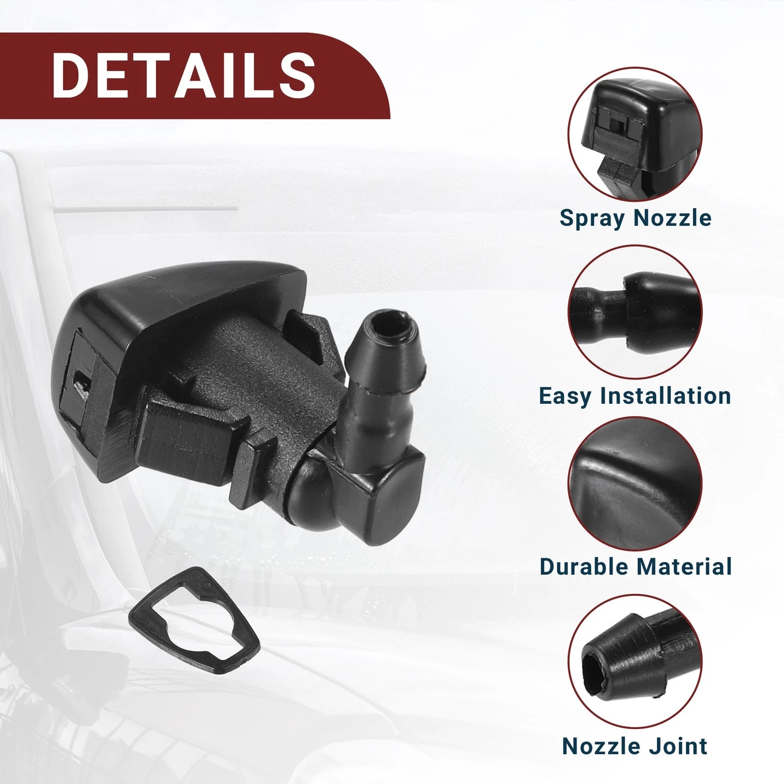 Set of 1 Windshield Washer Nozzle for Toyota Tacoma 
