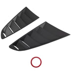 ABS Side Window Louvers for Ford Mustang 2-DR (2015–2020) Gloss Black