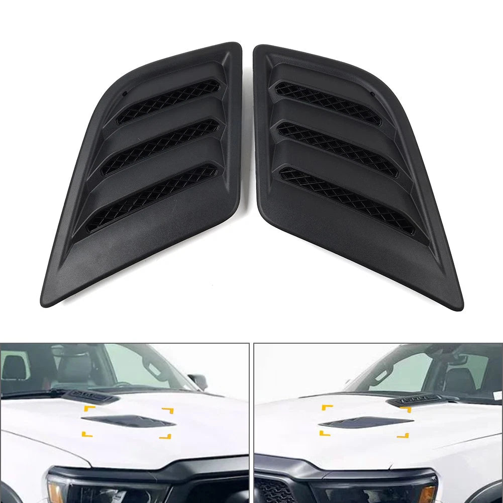 2X Side Hood Vent Bezel Grille Cover for Dodge Ram 1500 DT (2019–2024)
