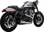 2-into-1 Upsweep SS Exhaust for Harley Sportster (2004–2013)