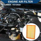 Car Engine Air Filter No. 1K0129620 for Volkswagen CC 3.6L (2009–2016)