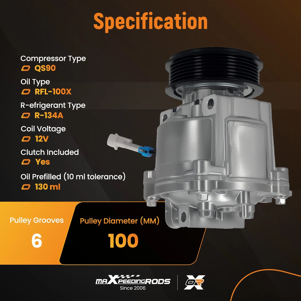 A/C Compressor with Clutch for Chevrolet Sonic (2013–2018)