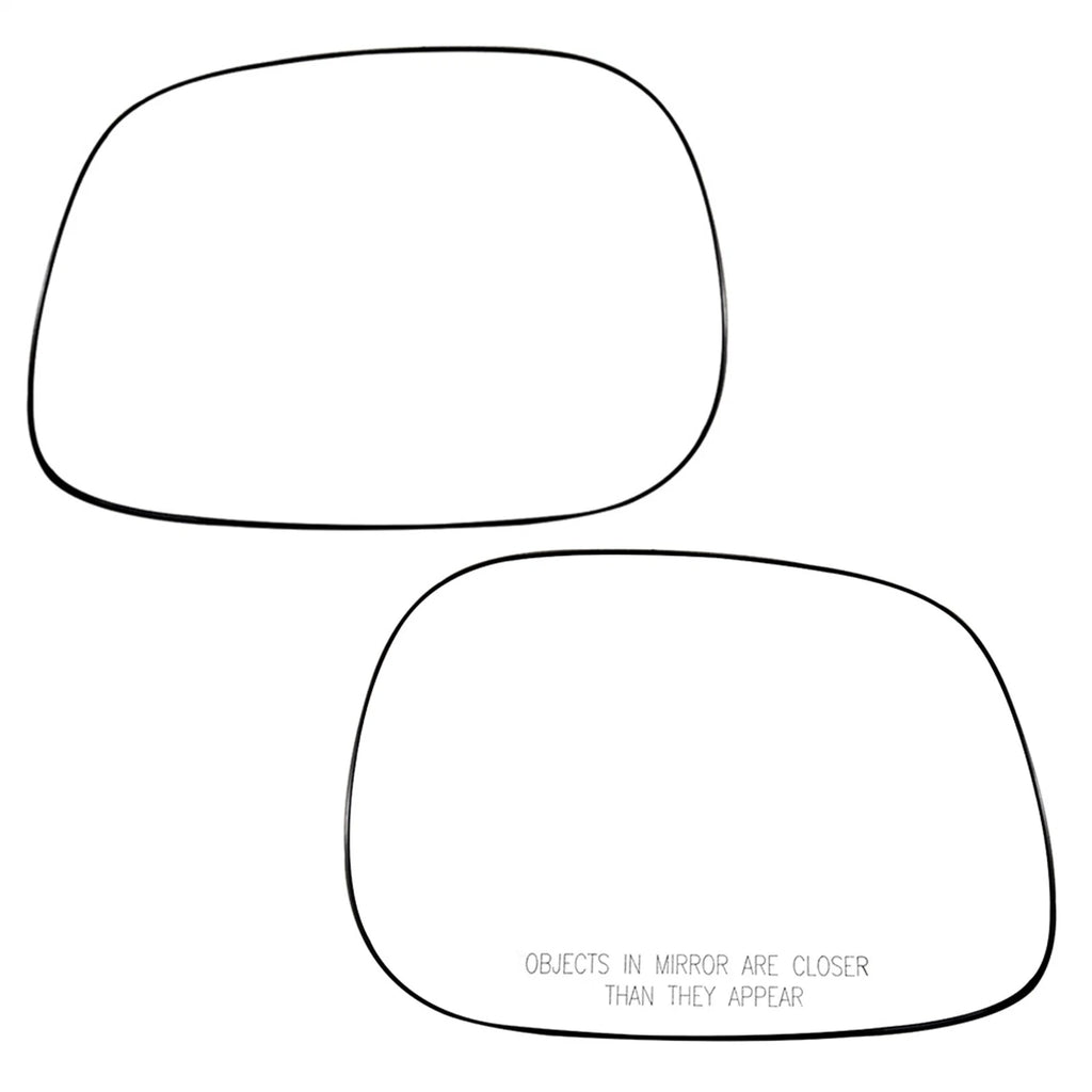Replacement Mirror Glass Pair for Dodge Ram Pickup (2002–2004)