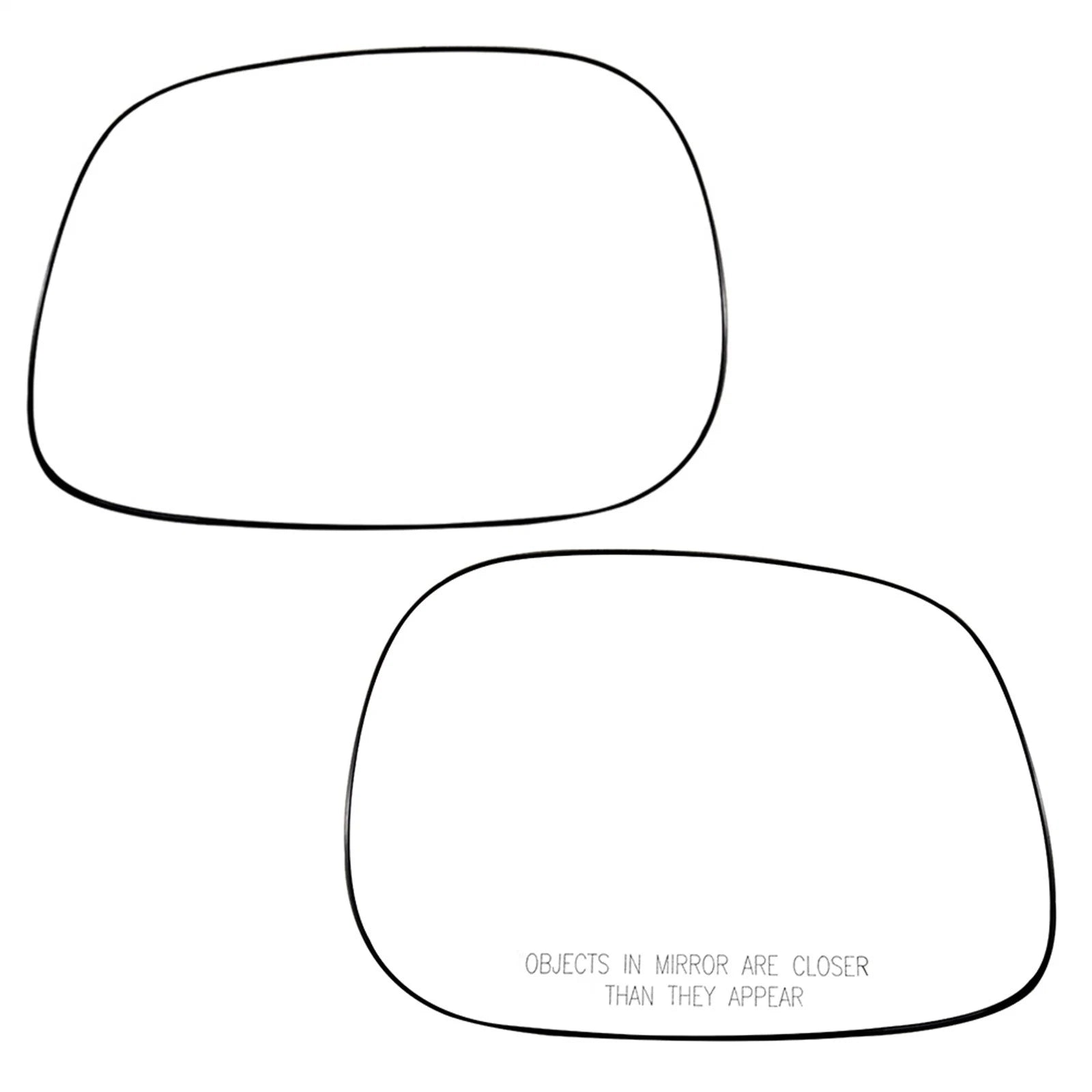 Replacement Mirror Glass Pair for Dodge Ram Pickup (2002–2004)