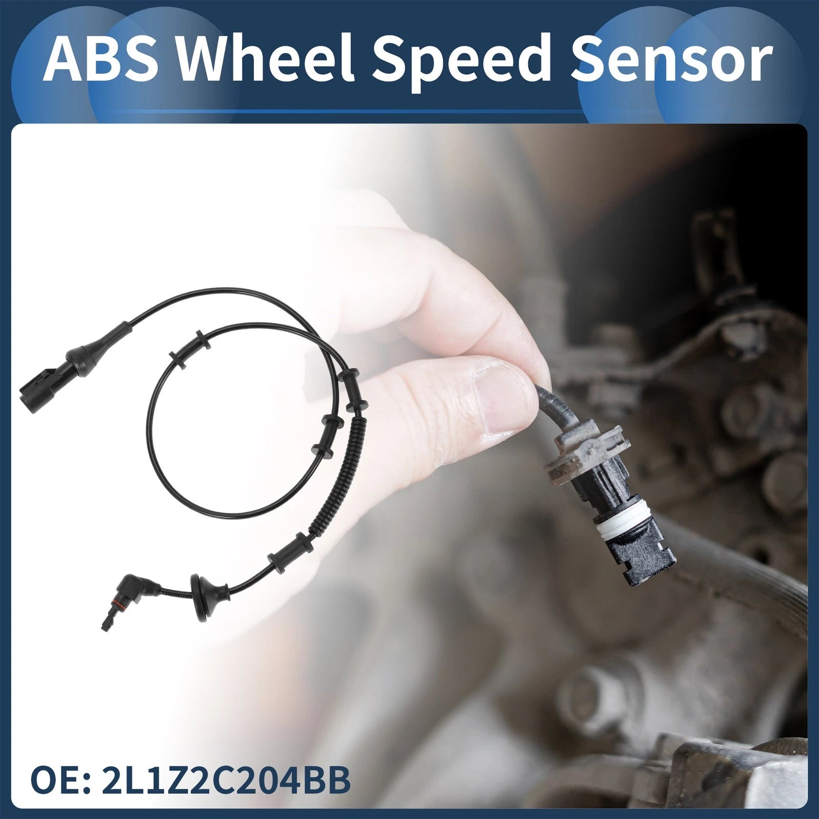 ABS Wheel Speed Sensor No.2L1Z2C204BB for Ford Expedition (2003–2006) Rear