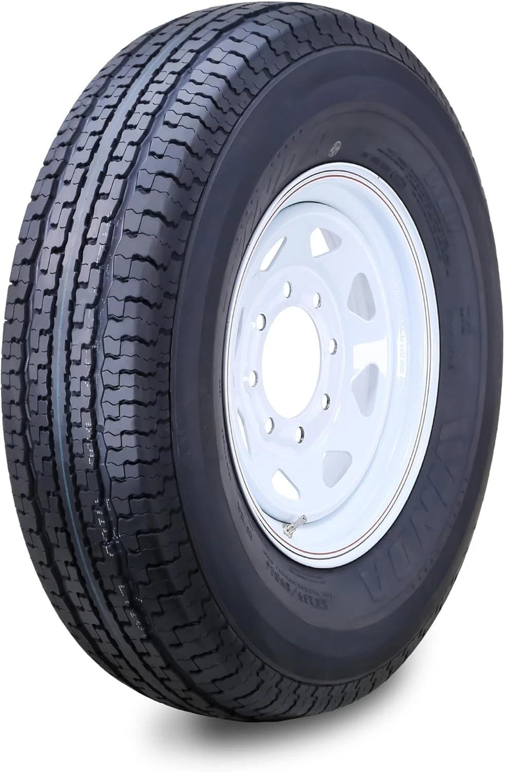 WINDA Trailer Tire Rim ST235/85R16 12-Ply 8 Lug x 6.5" White Spoke