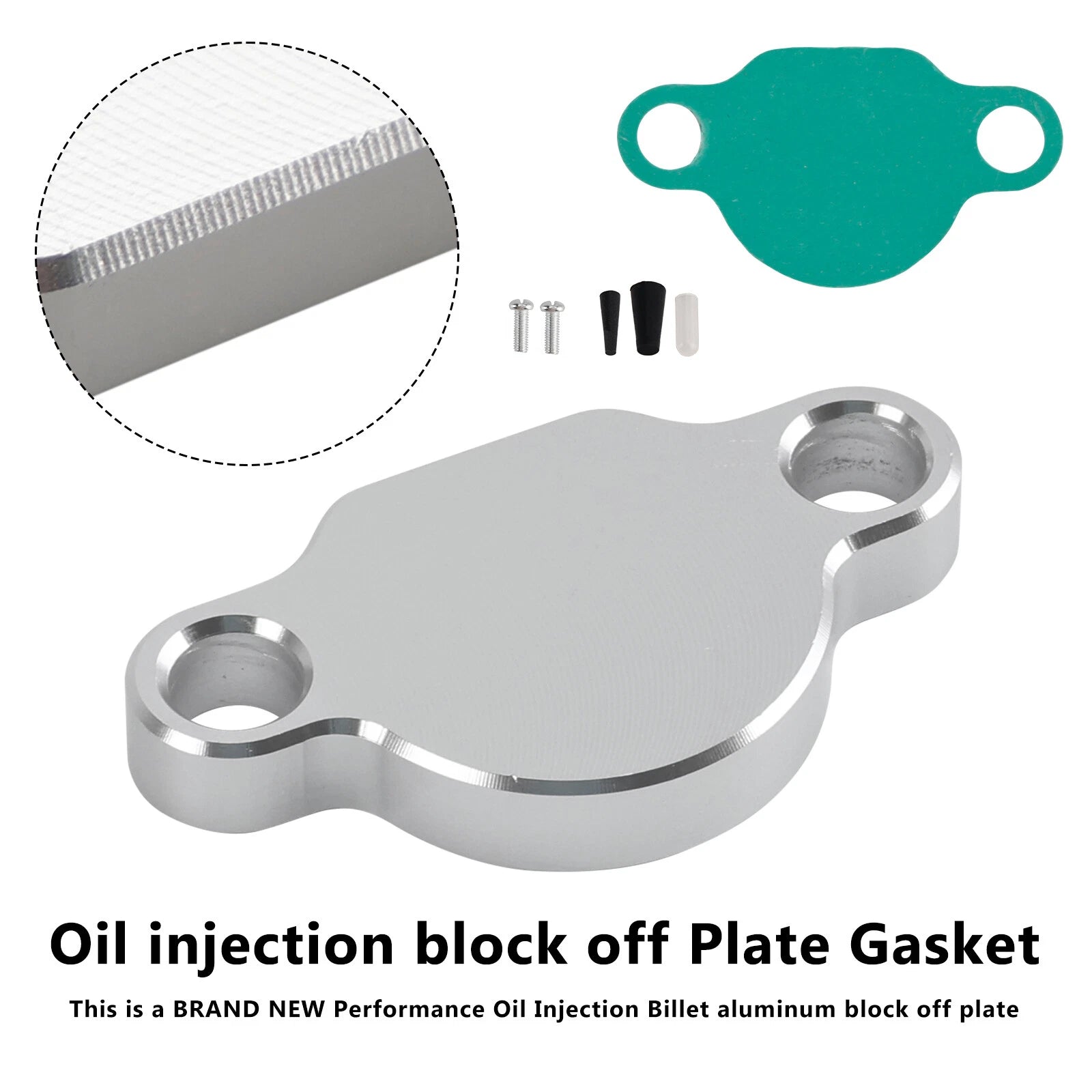 Oil Injection Block Off Plate Gasket for Yamaha Blaster YFS200 Banshee 350