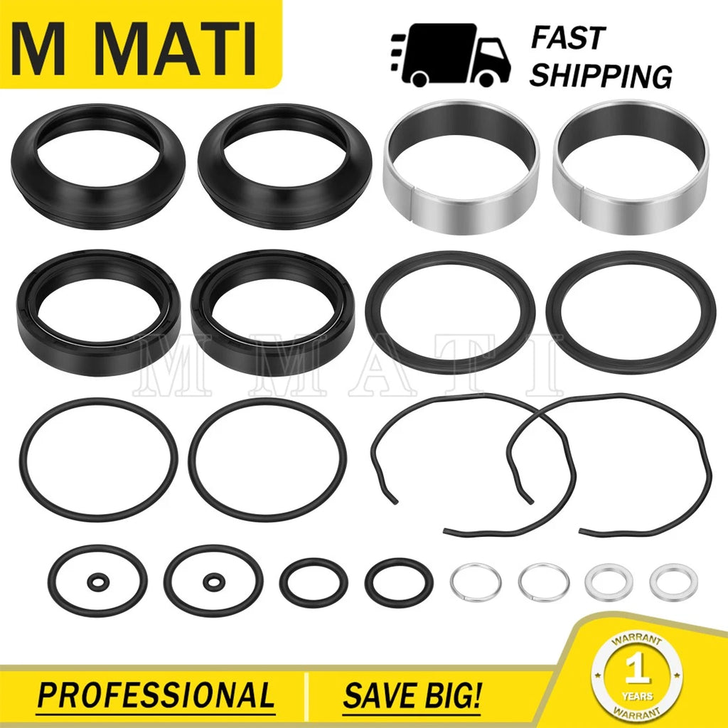 Front Fork Damper Bushing Dust Oil Seal Kit for Suzuki GSXR600 GSXR750 (2004–2005)