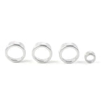4 x AC Climate Control Knob Ring Covers for Honda Civic (2022 - Present) Silver