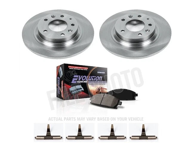 Rear Brake Pad and Rotor Kit for Mazda 626 (1998–2002) HM648VJ