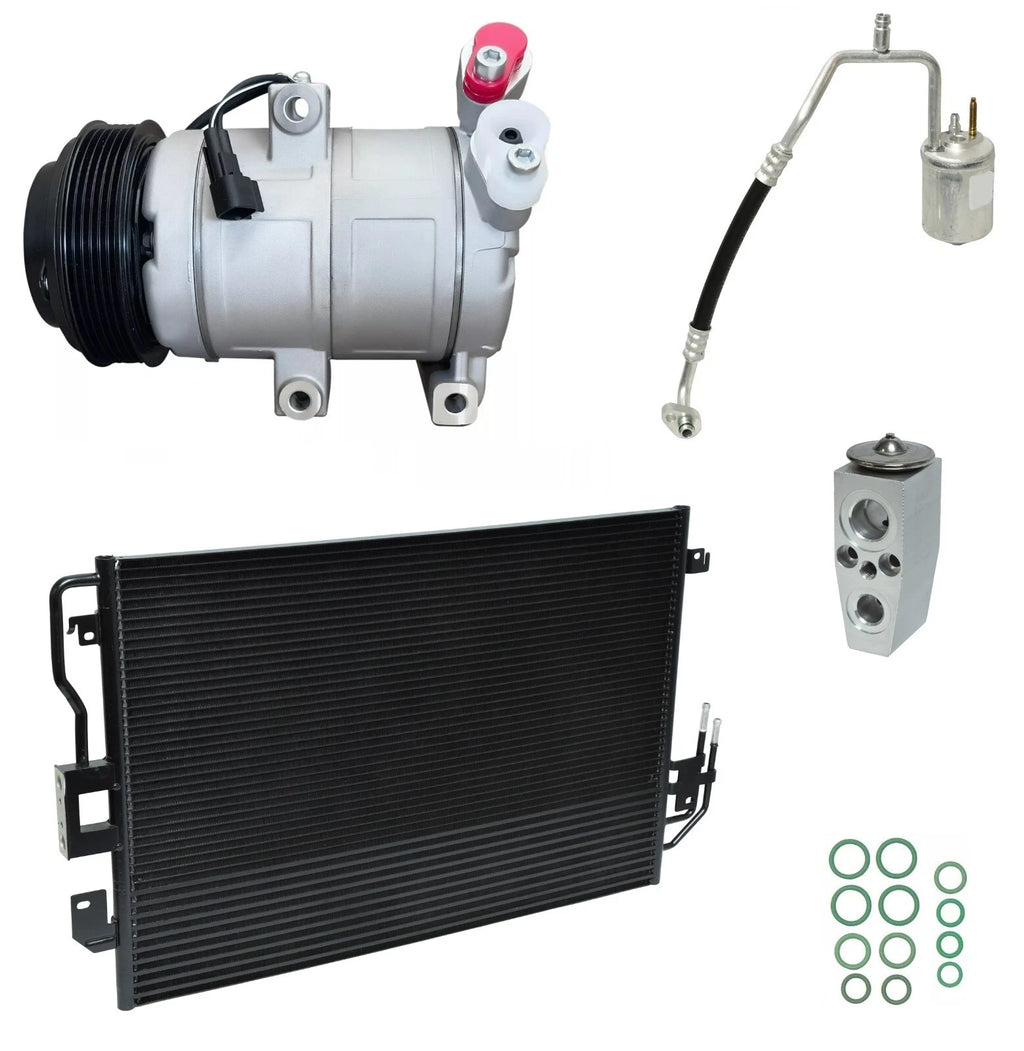 AC Compressor Kit With Condenser Replacement for Mazda Tribute 2.5L (2008)
