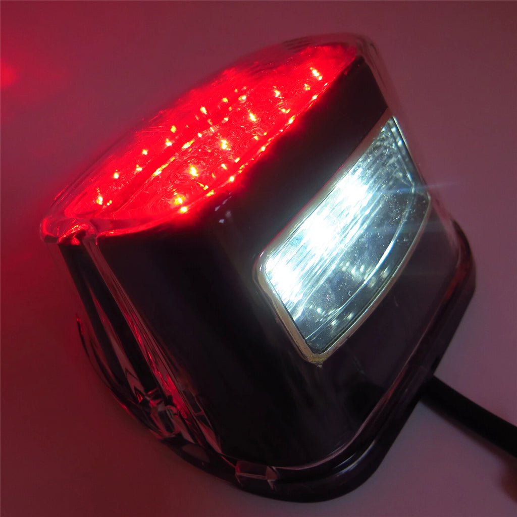 Tail Brake Lights for Harley Dyna Sportster XL1200 XL883 (Clear Lens)