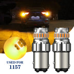 1157 Amber Yellow LED Turn Signal Parking Light Bulb for Universal