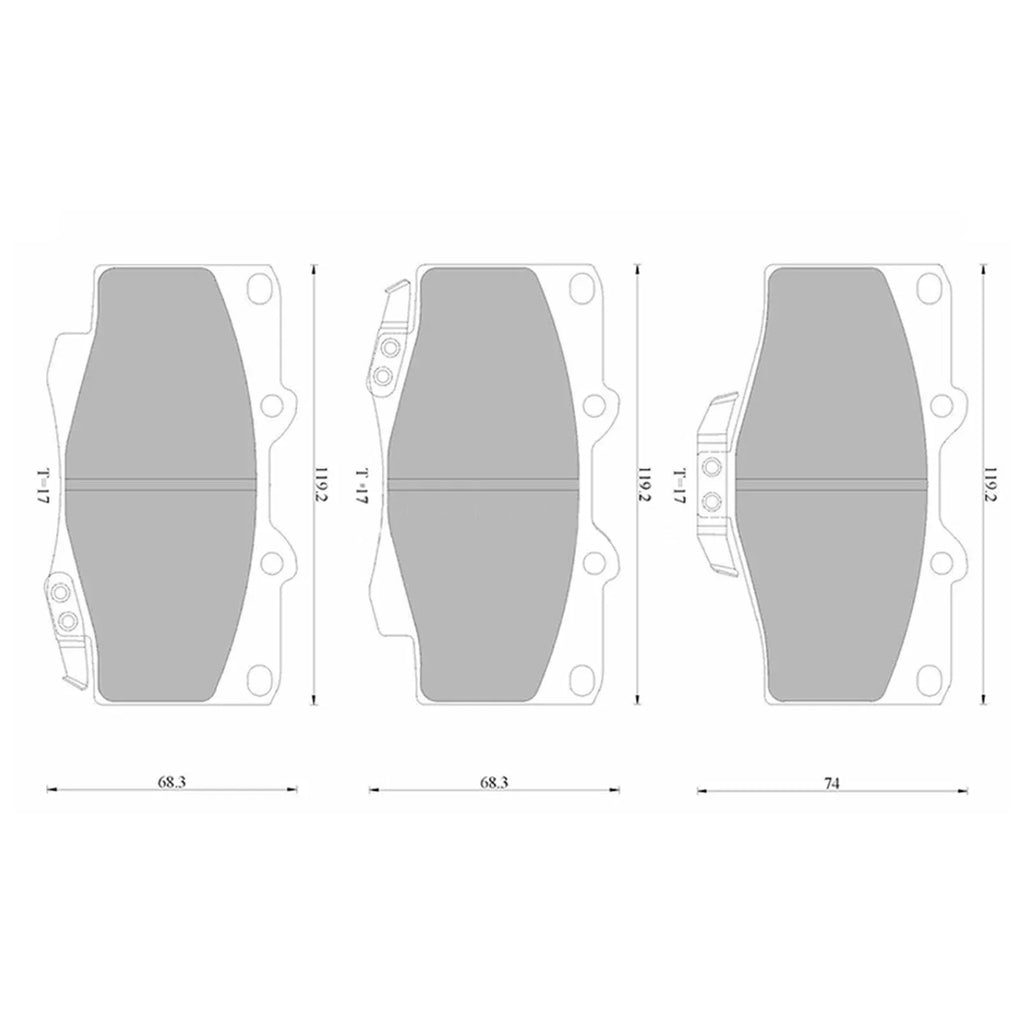 Front Disc Brake Pads Set 4X4 for Toyota 4Runner Hilux Surf (1995���2002)