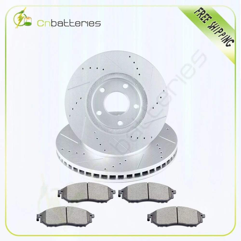 Front Brake Rotors and Ceramic Pads for Infiniti M45 Q45 (2002–2006)
