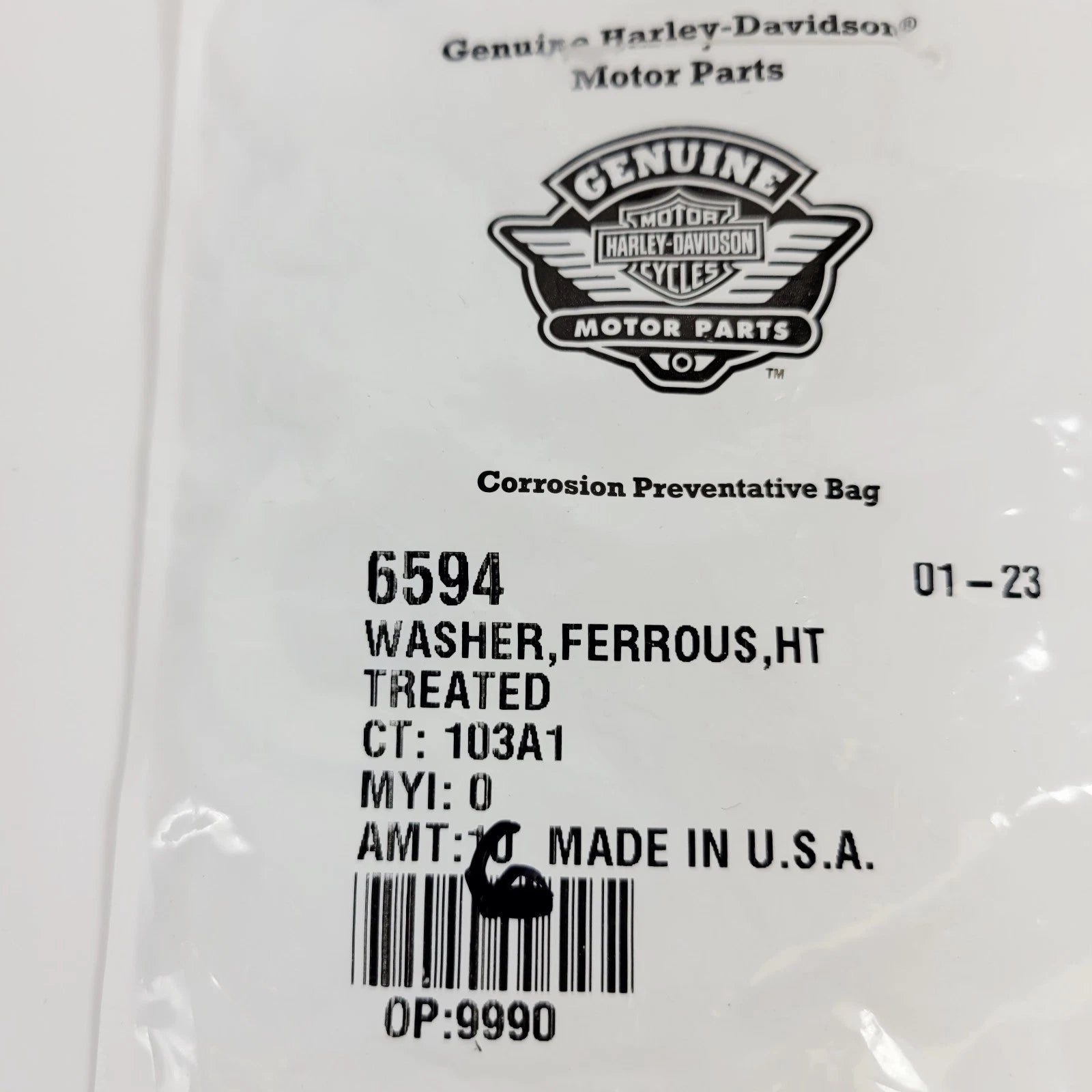 6-Pack Washer for Harley-Davidson (OEM 6594)
