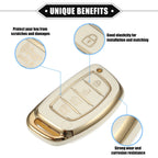 Set of 4 TPU Key Fob Covers for Hyundai Elantra Sonata (2011–2020)