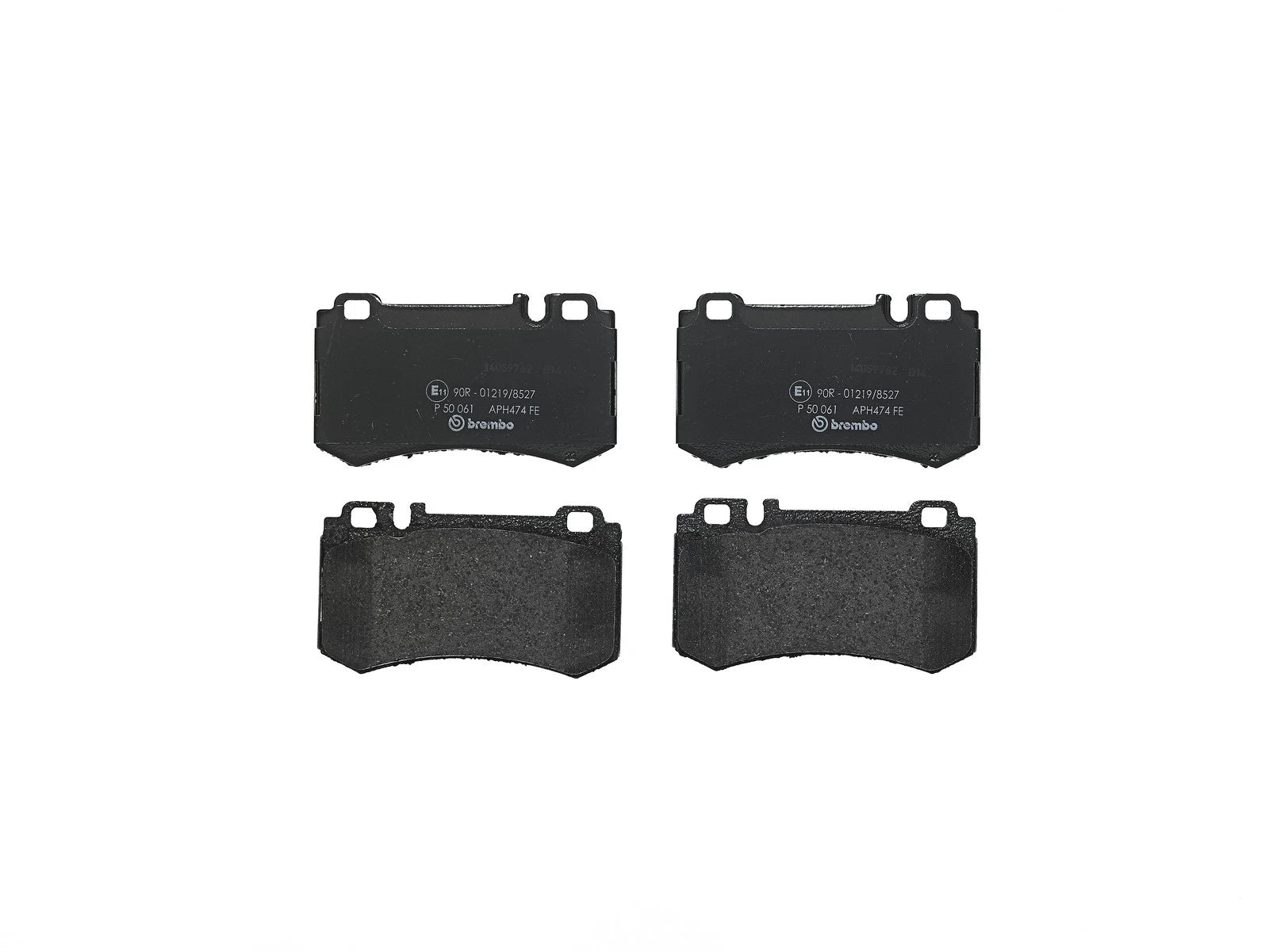 Set of 4 Brembo Rear Low-Metallic Brake Pads for Mercedes C215 W211 W221