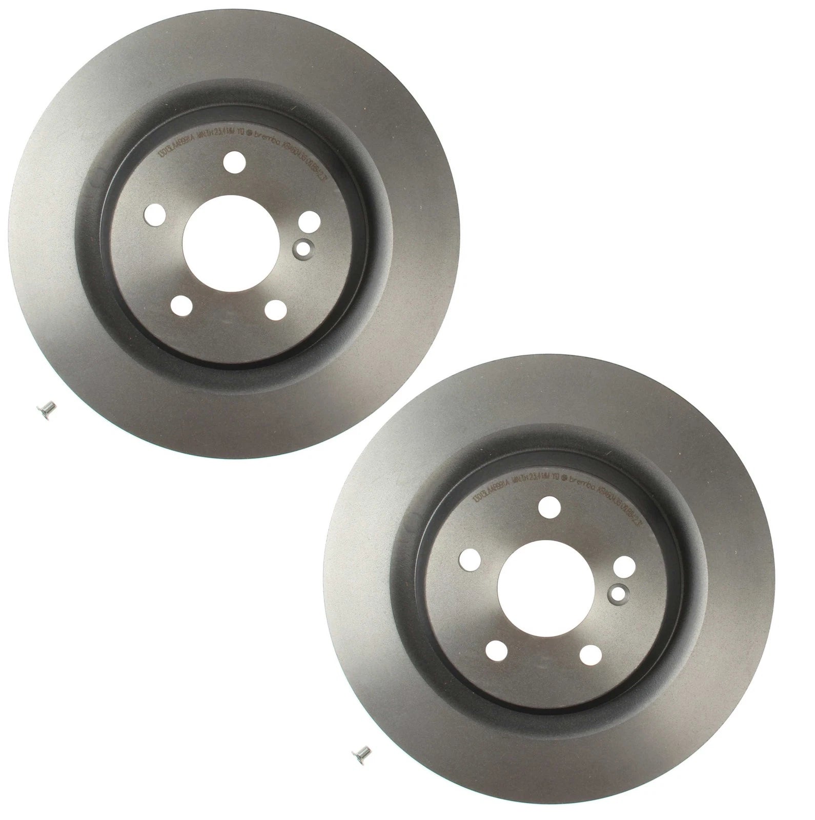 Set of 2 Brembo 330mm Coated Rear Disc Brake Rotors for Mercedes R230 SL600