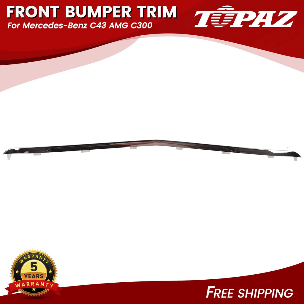 Front Bumper Trim Molding for Mercedes C300 C63 AMG (2015–2018)