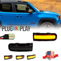 2X Smoked Sequential LED Side Mirror Signal Lights for Jeep Renegade (2015–2023)