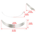 Set of 4 Universal Steel Fender Flares for JDM Style (28"-30" Wheel Openings)