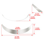 Set of 4 Universal Steel Fender Flares for JDM Style (28"-30" Wheel Openings)