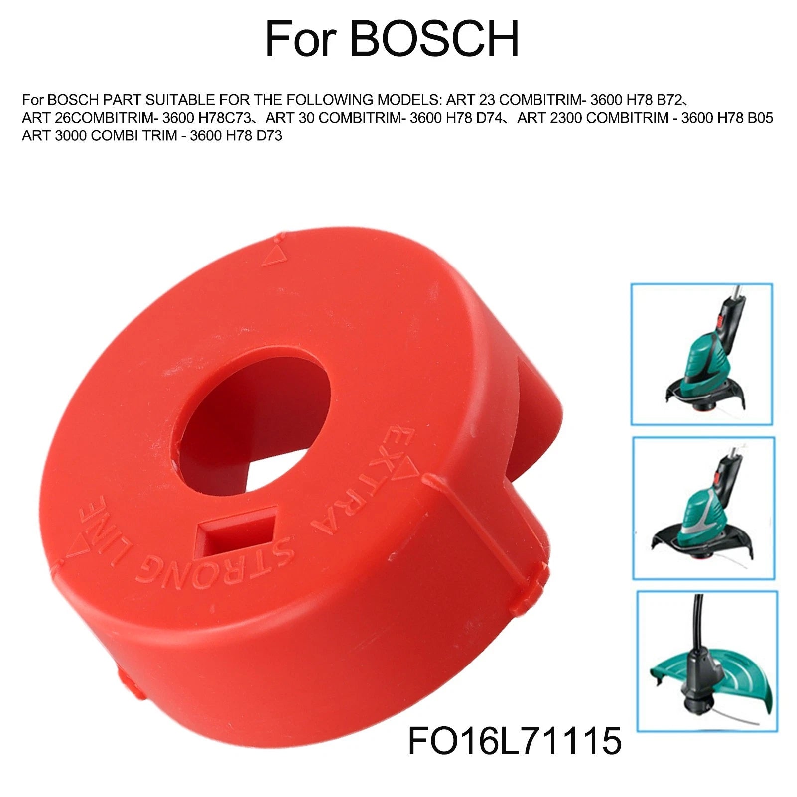 Red Plastic Line C for Bosch ART 23 COMBITRIM (Compatible)
