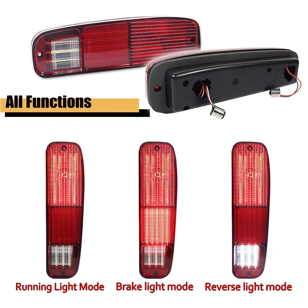 Set of 6 LED Tail Light & Side Marker Lamps for Ford F150 F250 E150 (1973–1979)